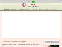 Tablet Screenshot of albergovillacristina.com